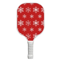 Nouvelle raquette de pickleball en fibre de verre avec éléments de Noël pour les sports de plein air, équipement de vacances haut de gamme, épaisseur 13 mm, 230 g, légère