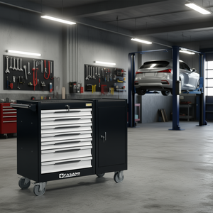 Fasano <b>Tools</b> 7 <b>Drawer</b> Rolling <b>Tool</b> Cabinet With Lockable Door And Casters For Auto Repair - Product Image 3