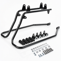 Kit de remplacement de supports de boîte latérale arrière et rails de fixation pour motos Harley Softail Electra Glide