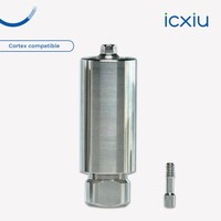 Bloc de titane préfabriqué Cortex Dental, résistant à la corrosion, pour abutment personnalisé et flux de travail numérique