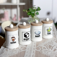 Mini pot de rangement pour maison de poupée à l'échelle 1/12, boîte à épices simulée, accessoires miniatures pour la décoration de scène de cuisine en diorama