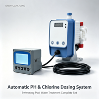 Pompe doseuse électromagnétique à diaphragme électrique automatique basse pression pour l'industrie alimentaire et des boissons, contrôleur de dosage de chlore PHL
