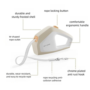 新款时尚塑料带子牵引绳 5M 户外遛狗自动伸缩通用型适合小型犬 - Product Image 2