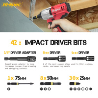 Set Obeng Impact Multi Bit 44 pcs 1/4 Inch Metrik S2 Penyangga Soket Obeng Hex Torx Persegi. Baja Tahan Lama