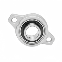 Roulement à bride en alliage de zinc KFL002 KFL003 KFL004 |   Bride à 2 boulons de 15 mm, 17 mm, 20 mm, précision P6 pour systèmes CNC