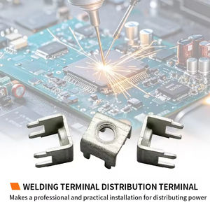 Terminales de tornillo de cobre y latón M4 con certificación Telian CE ISO TLS4477, alta corriente 70A AC/DC 4P, terminal de soldadura para placa PCB - Product Image 5