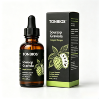 Extrait de Graviola (Corossol) de Haute Pureté OEM, Gouttes Liquides Amères de Corossol, Complément Herbal pour la Santé Cellulaire, le Soutien Immunitaire et Digestif