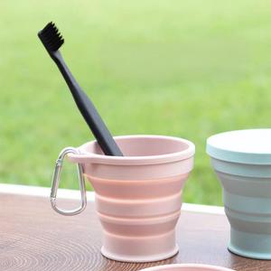 Tasse télescopique d'extérieur pour bain de bouche, portable, résistante aux hautes températures, en silicone pliable, pour café et eau, avec couvercle - Product Image 2