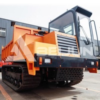 1-12 tonnes dumper sur chenilles tout-terrain en caoutchouc transporteur sur chenilles benne sur chenilles bon marché à vendre