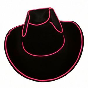 Sombrero de Vaquero LED para Festival de Música, Sombrero de Vaquera Luminoso de Moda para Halloween, Venta al por Mayor - Product Image 1