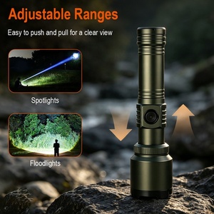 Linterna Táctica Impermeable de 1200 Lúmenes con Zoom y Lente de Ignición, Linterna de Alta Potencia para Camping, Actividades al Aire Libre y Hogar - Product Image 3