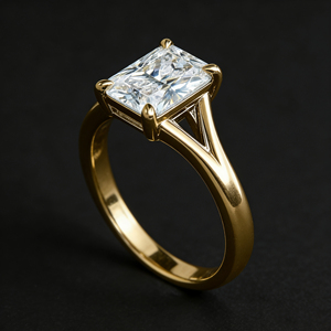 CUSTOM <b>SILVER</b> 10K/14K/18 SOLID GOLD CLASSIC LAB GROWN CVD IGI VVS-VS QUALITY BRILLIANT CUT ENGAGEMENT PARTY FASHION CLUSTER <b>RING</b> - Product Image 3