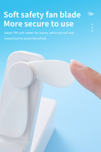 Factory Price Mini Portable USB Rechargeable Desktop <b>Car</b> <b>Fan</b> Powerful Cooling Plastic Folding Handheld Battery for Outdoor Hotel - Product Image 5