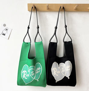 Sac à main mini de haute qualité 2026, nouveau sac à bandoulière personnalisé, sac fourre-tout en tricot à fleurs, sac fourre-tout à carreaux, sacs fourre-tout marocains - Product Image 2