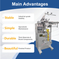 Machine d'emballage VFFS multifonctionnelle à trois soudures latérales pour poudre en rouleau, sachets de café, aliments, épices, poivre, levure, curry