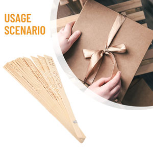 Ventilateur à main pliant en bois Portable chinois danse bambou ventilateurs à main pour les femmes décor de fête de <span class=keywords><strong>mariage</strong></span> ventilateur décoratif artisanat cadeau - Product Image 6
