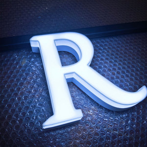Mini lettres lumineuses en acrylique pour bureau, enseignes 3D lumineuses <span class=keywords><strong>avec</strong></span> éclairage LED pour porte de voiture, entreprise, ou boutique - Product Image 2