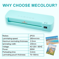 Máquina Laminadora de Plástico A4, Eléctrica y Manual, Color Azul, Precio de Fábrica, para Fotos, Tarjetas, Certificados, Permisos de Trabajo, Menús, Cuadros