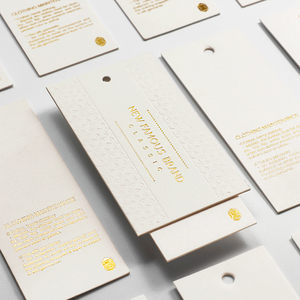 Étiquettes personnalisées à accrocher pour vêtements, cartes de marque pour hommes et femmes, livraison gratuite - Product Image 1