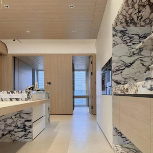 Plateau rectangulaire en marbre naturel Calacatta Viola pour le rangement de bijoux, de parfums, de rouges à lèvres, décoration moderne pour la maison, l'hôtel, la chambre à coucher, les villas - Product Image 2