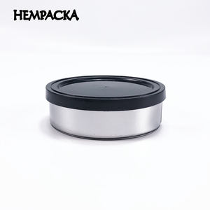 Latas de almacenamiento de impresión de pegatinas personalizadas HEMPACKA a granel con tapa de plástico - Product Image 4