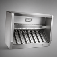 Penghisap Asap Dapur Komersial dengan Filter Baffle Stainless Steel untuk Layanan Makanan