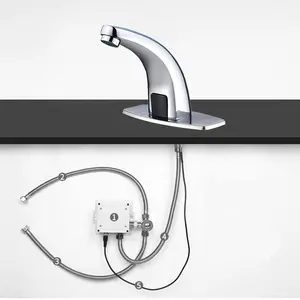 Tweis Lavatory Automatic Sensor Thermostatic Faucet With Filter Touchless Brass