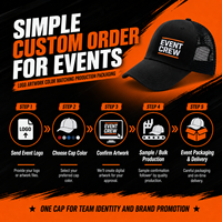 Casquette de baseball personnalisée avec logo, en coton à l'avant et en maille de nylon à l'arrière, pour événements, équipes, personnel, uniforme, fournisseur en gros pour campagnes