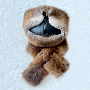 Mùa đông Mũ mùa đông ấm lông mềm giữ ấm lông chồn da Mũ mùa đông với earflap - Product Image 2