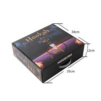 Shisha Hookah-kit avec télécommande pour shisha Hookah, appareil à lumière LED, couleur décolorée, doré, haute qualité, nouveau Design 2019