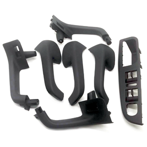 ชุดฝาครอบมือจับประตูภายในสีดำ7ชิ้นสำหรับ VW Jetta Golf 5 GTI MK5 1K4868049C 1K0867180D 1K0868040B 1K0868187H - Product Image 1