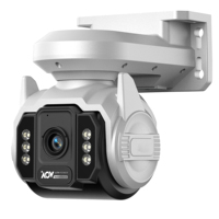 Caméra de sécurité extérieure WiFi 1080P, audio bidirectionnel, caméra panoramique/inclinable, suivi et détection des personnes