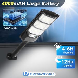 Farola Solar LED para Exteriores de Alta Luminosidad 6000K, Impermeable IP65, para Carreteras, del Anochecer al Amanecer, 800W/1000W/1200W - Product Image 2