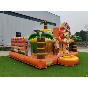 <span class=keywords><strong>Castillo</strong></span> Inflable con Tobogán Temático del Rey León, <span class=keywords><strong>Castillo</strong></span> Hinchable Comercial con Animales <span class=keywords><strong>de</strong></span> la Selva para Fiestas al Aire Libre - Product Image 3