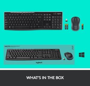 Combo de teclado y ratón inalámbricos <span class=keywords><strong>Logitech</strong></span> <span class=keywords><strong>MK270</strong></span> originales al por mayor con receptor de 2,4 Ghz - Product Image 5
