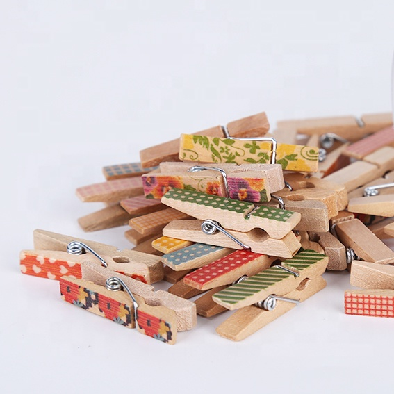 wooden paper clips crafts natural color beech wood magnetic modern plywood