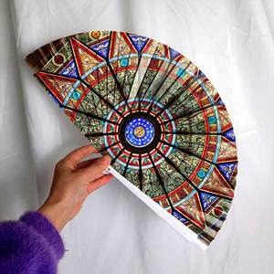 Nouvel Arrivage Éventail à main espagnol flamenco personnalisé avec logo, en bois pliable, pour promotion, art populaire, cadeau souvenir - Product Image 2