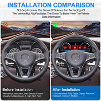 Navihua Auto Digital Dashboard Instrument Cockpit Speedometer Sistem Carplay Linux untuk Mercedes Benz V Class 2016-2023