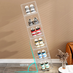 Organizador <span class=keywords><strong>de</strong></span> caja <span class=keywords><strong>de</strong></span> <span class=keywords><strong>zapatos</strong></span> Caja <span class=keywords><strong>de</strong></span> <span class=keywords><strong>zapatos</strong></span> <span class=keywords><strong>de</strong></span> <span class=keywords><strong>plástico</strong></span> apilable con puerta delantera Caja <span class=keywords><strong>de</strong></span> almacenamiento <span class=keywords><strong>de</strong></span> <span class=keywords><strong>zapatos</strong></span> <span class=keywords><strong>Contenedores</strong></span> <span class=keywords><strong>para</strong></span> exhibición Zapatillas <span class=keywords><strong>de</strong></span> deporte Fácil montaje - Product Image 3