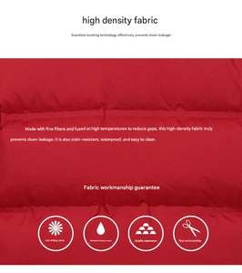 Blouson matelassé personnalisé en <span class=keywords><strong>duvet</strong></span> d'oie imperméable coupe-vent jusqu'à -30 degrés Celsius Blouson matelassé long Vêtement décontracté - Product Image 2