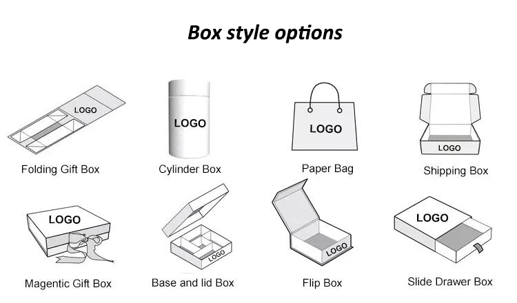 Custom logo sock underwear package matte black gift packaging box for clothes