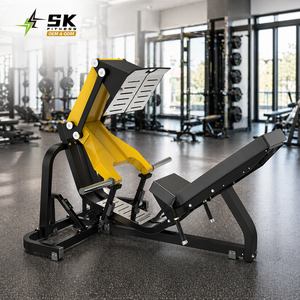 Presse à jambes à 45 degrés SK Commercial, équipement de musculation à charge libre, presse à jambes linéaire en acier de 3,0 mm pour l'entraînement du bas du corps - Product Image 1