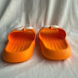 Ciabatte in PVC con Suola Antiscivolo da 15mm, Punta Aperta, per Uso Domestico Estivo, Colore Arancione - Product Image 4