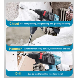 Outils électriques professionnels, idéaux pour les ingénieurs professionnels et les bricoleurs, perceuse à percussion <span class=keywords><strong>sans</strong></span> <span class=keywords><strong>fil</strong></span> <span class=keywords><strong>Makita</strong></span> 18V Li-ion - Product Image 5