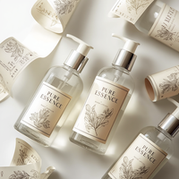 Étiquettes imperméables pour cosmétiques, autocollants adhésifs personnalisés avec logo pour l'emballage des produits de soin de la peau et du maquillage