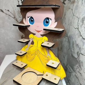 Almacenamiento de juguetes Tonie, muebles de guardería para niños de madera contrachapada, estante de princesa Toniebox, soporte de exhibición magnético para figuras de tonie - Product Image 1