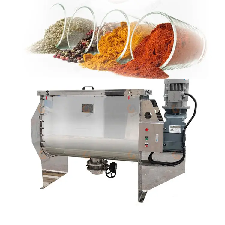 300-10000L stainless steel mixing machine horizontal double ribbon mixer spices mixing blender