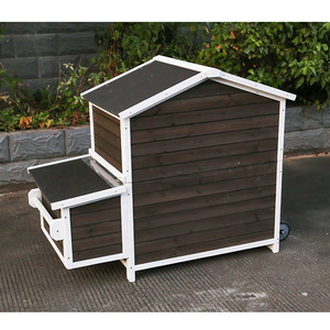 Grande cage à poules d'extérieur en bois à double étage, avec toit imperméable et anti-UV, isolée pour la chaleur, pour petites races, maison pour animaux de compagnie, tout usage - Product Image 4