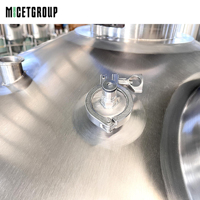 Réservoir d'extraction de café à chaud et à froid en acier inoxydable 304 de 1000 L avec mélangeur, machine à café, kits de brassage de café à vendre