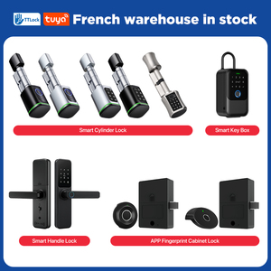 Cylindre de serrure intelligent à mot de passe Tediton, norme européenne, déverrouillage par application, serrure numérique, sécurité domestique, poignée de serrure tubulaire - Product Image 4